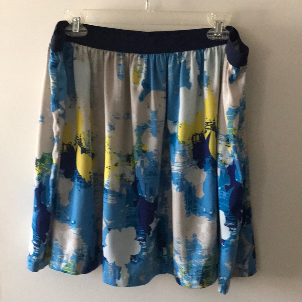 Blue/yellow/gray skirt